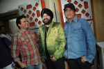 Lalit Pandit, Sunil Agnihotri with Daler Mehndi at the song recording of Sunil Agnihotri_s film Balwinder Singh Famous Ho in Mumbai on 23rd Dec 2012.JPG